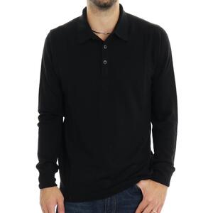 POLO IN MAGLIA NERO